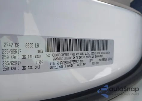 2017 Chrysler Pacifica Touring-L from USA, damaged, VIN 2C4RC1BG1HR795852